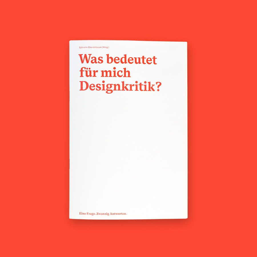Was bedeutet für mich Designkritik?